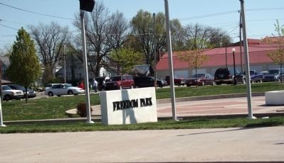 Sign - - "Freedom Park" image. Click for full size.