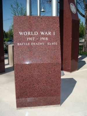 W.W. I - - Boone County Veterans Memorial Marker image. Click for full size.