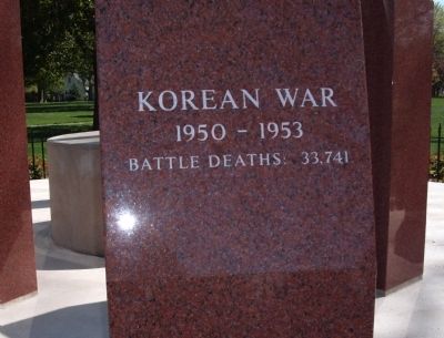 Korean War - - Boone County Veterans Memorial Marker image. Click for full size.