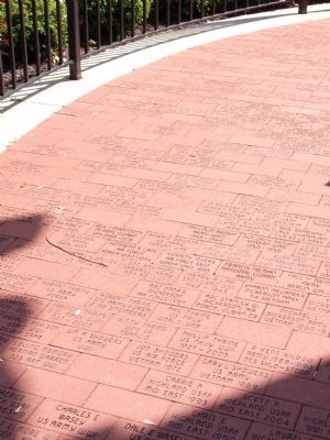 Memorial Bricks - - Boone County Veterans Memorial Marker image. Click for full size.