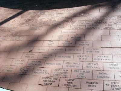 More Memorial Bricks - - Boone County Veterans Memorial Marker image. Click for full size.