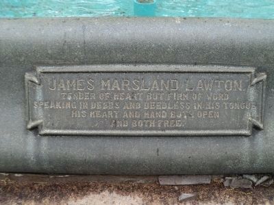 James Marsland Lawton Marker. Click for full size. James Marsland Lawton Marker image. Click for full size.