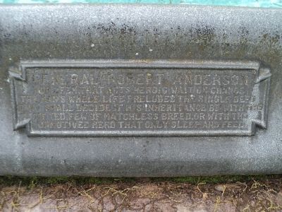 General Robert Anderson Marker. Click for full size. General Robert Anderson Marker image. Click for full size.
