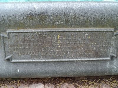 Eliza Bavard Anderson Marker. Click for full size. Eliza Bavard Anderson Marker image. Click for full size.