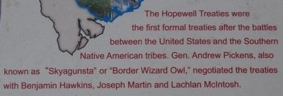 Hopewell Treaty Site Marker image. Click for full size.