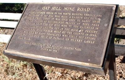 Oat Hill Mine Road Marker image. Click for full size.