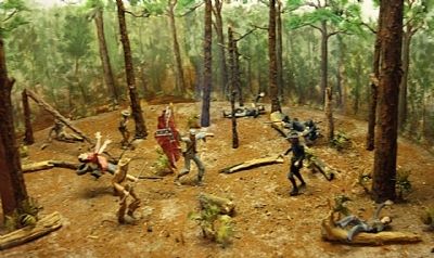 Olustee Battlefield Diorama at the Visitor's Center image. Click for full size.
