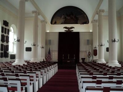 Inside the Old Cadet Chapel. Click for full size. Inside the Old Cadet Chapel image. Click for full size.