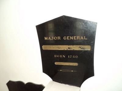 Plaque for Benedict Arnold. Click for full size. Plaque for Benedict Arnold image. Click for full size.