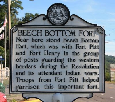 Beech Bottom Fort Marker image. Click for full size.