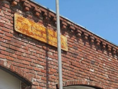 Sign on Firehouse image. Click for full size.