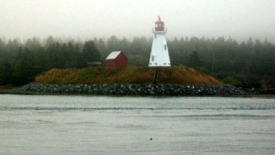 Mulholland Point Lighthouse from Lubec, Maine image. Click for full size.