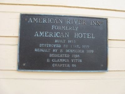 American River Inn Marker image. Click for full size.