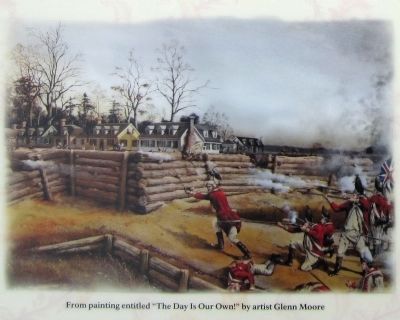 From the painting entitled, “The Day is Our Own!” by artist Glenn Moore image. Click for full size.