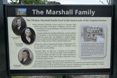 The Marshall Family Marker image. Click for full size.