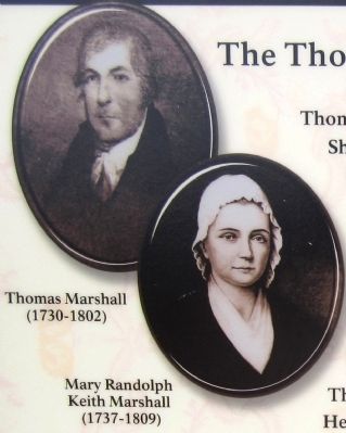 Thamas Marsh (1730-1802) & Mary Randolph Keith Marshall (1737-1809) image. Click for full size.
