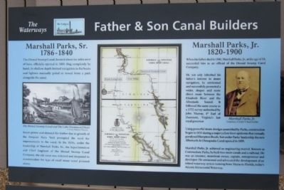 Father & Son Canal Builders Marker image. Click for full size.