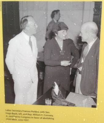 Labor Secretary Frances Perkins. Click for full size. Labor Secretary Frances Perkins image. Click for full size.
