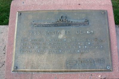 U.S.S. Santa Fe CL-60 Marker image. Click for full size.