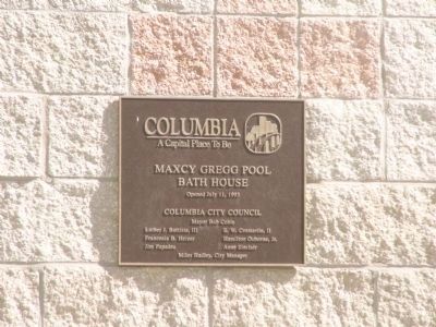 Maxcy Gregg Pool Bath House image. Click for full size.
