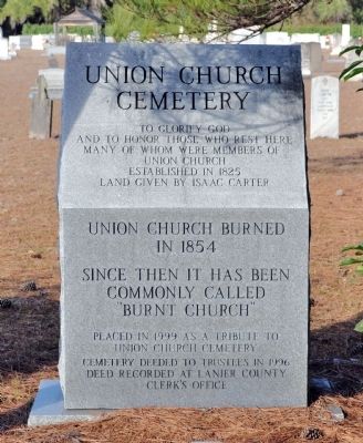 Union Church Cemetery Marker image. Click for full size.