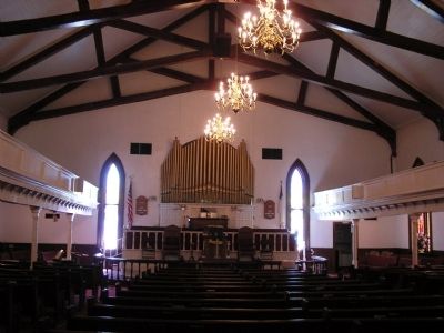 Interior of Sidney Park C.M.E. Church image. Click for full size.