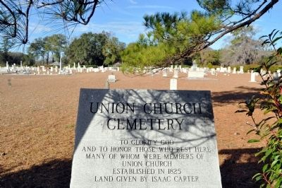 Union Church Cemetery Marker and Cemetery image. Click for full size.