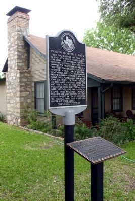Officers Quarters 2-3 and 4 Marker image. Click for full size.