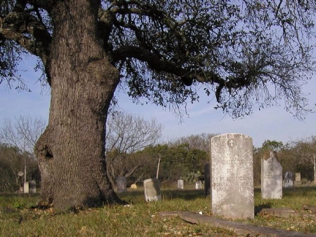 Graves of Seminole Scout First Sergeants John Shield and Ben July image. Click for full size.