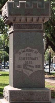 Confederate Soldier Marker, North face image. Click for full size.