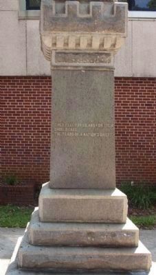 Confederate Soldier Marker, East face image. Click for full size.