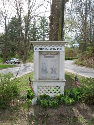 Plumtrees Honor Roll Marker image. Click for full size.
