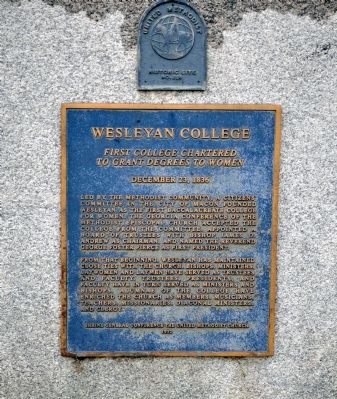 Wesleyan College Marker image. Click for full size.