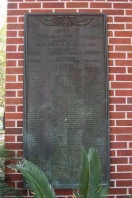 Confederate Soldiers Memorial on a nearby wall image. Click for full size.