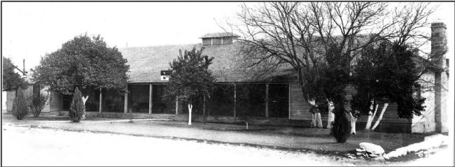 Historic view of 1873 Infantry Barracks then home of "E" Troop 5th Cavalry. Click for full size. Historic view of 1873 Infantry Barracks then home of "E" Troop 5th Cavalry image. Click for full size.
