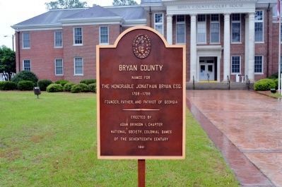 Bryan County Marker image. Click for full size.