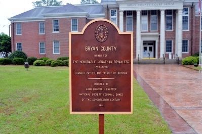 Bryan County Marker. Click for full size. Bryan County Marker image. Click for full size.