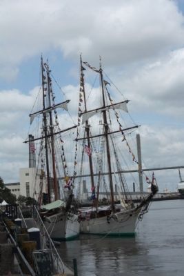 Savannah Waterfront, Tall Ships 2012 image. Click for full size.