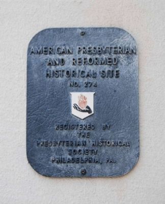 First Presbyterian Church<br>American Presbyterian and<br>Reformed Historical Site image. Click for full size.
