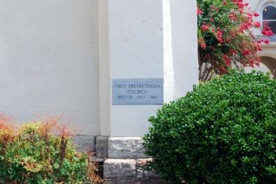 First Presbyterian Church Cornerstone<br>Erected 1859 - 1862 image. Click for full size.