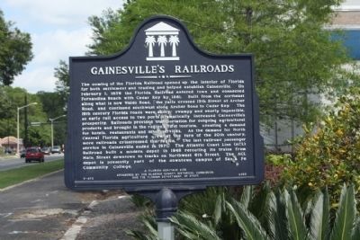 Gainesville's Railroads Marker. Click for full size. Gainesville's Railroads Marker image. Click for full size.