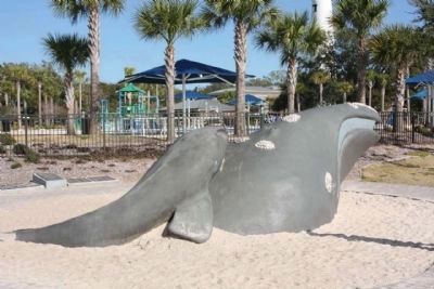 North Atlantic Right Whale Marker, seen at left. Click for full size. North Atlantic Right Whale Marker, seen at left image. Click for full size.