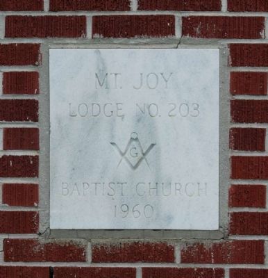 Mt. Joy Lodge Cornerstone image. Click for full size.