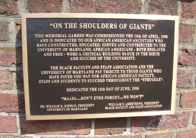 “On the Shoulders of Giants” Marker image. Click for full size.