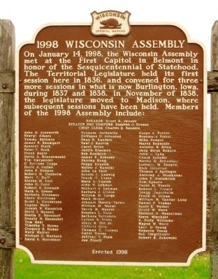 1998 Wisconsin Assembly Marker image. Click for full size.