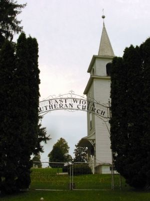 East Wiota Lutheran Church Gate image. Click for full size.