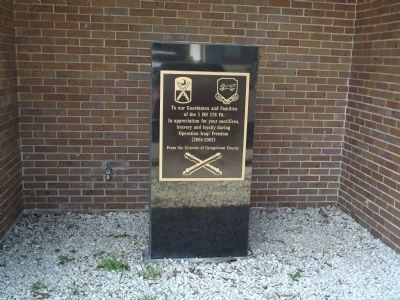 Georgetown County National Guard Memorial Marker image. Click for full size.