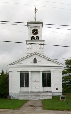 Columbia Falls Town Hall and Marker. Click for full size. Columbia Falls Town Hall and Marker image. Click for full size.