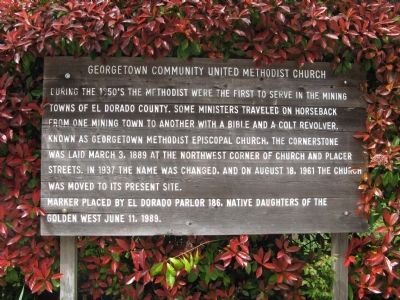 Georgetown Community United Methodist Church Marker image. Click for full size.
