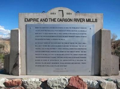 Empire and the Carson River Mills Marker image. Click for full size.